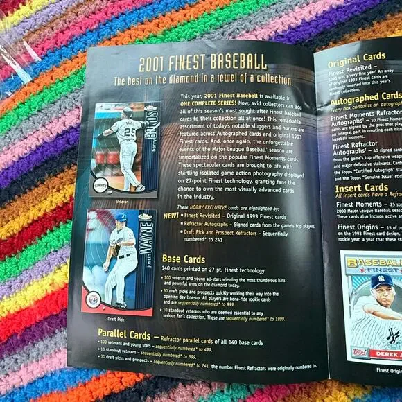 2001 Topps Finest Barry Bonds Promo Sales Sheet Ad - SF Giants 50th Year Rare - Picture 3 of 9